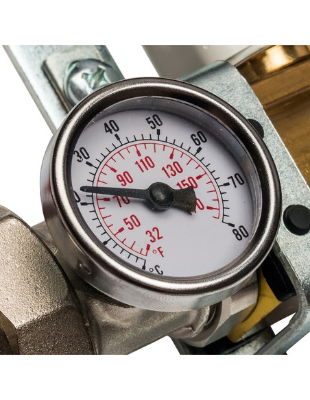 Коллектор STOUT из латуни в сборе без расходомеров 3 вых.