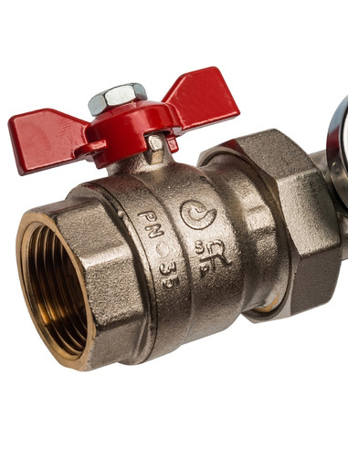 Коллектор STOUT из латуни в сборе с расходомерами 7 вых.