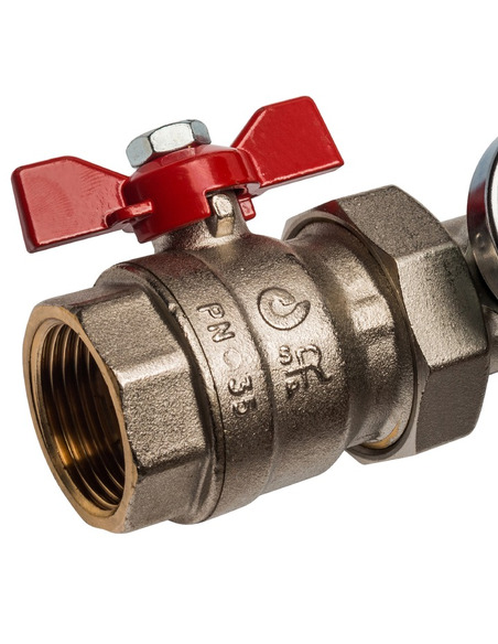 Коллектор STOUT из латуни в сборе с расходомерами 7 вых.