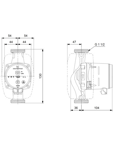 Насос циркуляционный Grundfos ALPHA3 25-80 130