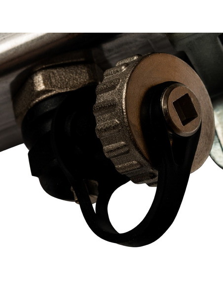 Коллектор STOUT из нержавеющей стали без расходомеров 10 вых. с воздухоотводчиком и сливом