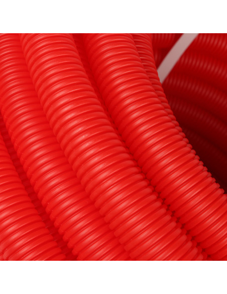 Труба гофрированная STOUT 32 мм для труб 25 мм красная