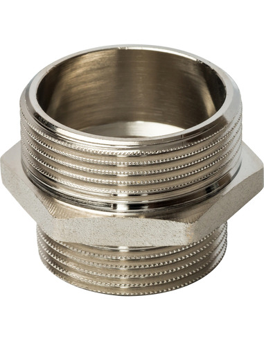 Ниппель переходной никелированный STOUT 1 1/2"х1 1/4" НР
