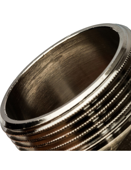 Ниппель переходной никелированный STOUT 1 1/2"х1 1/4" НР