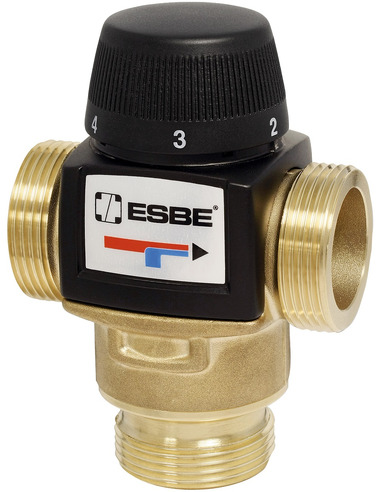 Термостатический смесительный клапан ESBE VTA572 10-30°С, 1" НР, Kvs 4,5