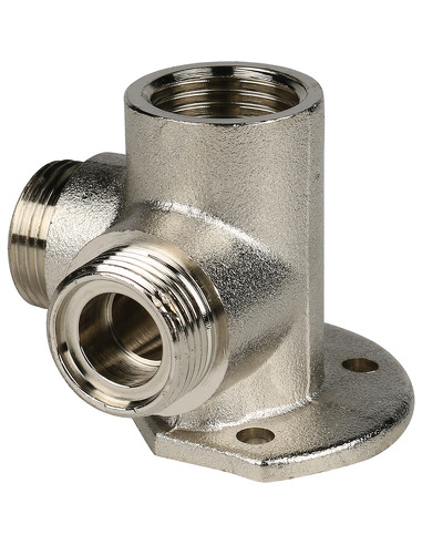 Тройник с креплением STOUT 16x1/2" ВР для металлопластиковых труб обжим