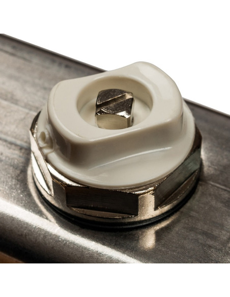 Коллектор STOUT из нержавеющей стали без расходомеров 7 вых. с воздухоотводчиком и сливом