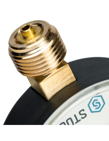 Манометр STOUT 80 мм, 1/2", 0-6 бар, радиальный