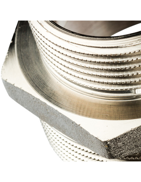 Ниппель переходной никелированный STOUT 2"х1 1/2" НР