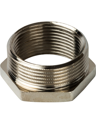 Футорка никелированная STOUT 1 1/4"х1" НР-ВР