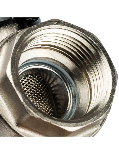 Кран шаровой STOUT 1" ВР-ВР с фильтром (бабочка)