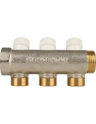 Коллектор распределительный STOUT 1", 3 вых. 3/4" ЕК