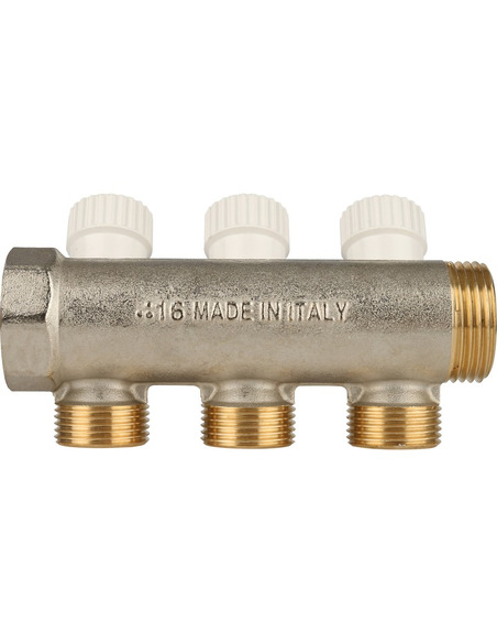 Коллектор распределительный STOUT 1", 3 вых. 3/4" ЕК