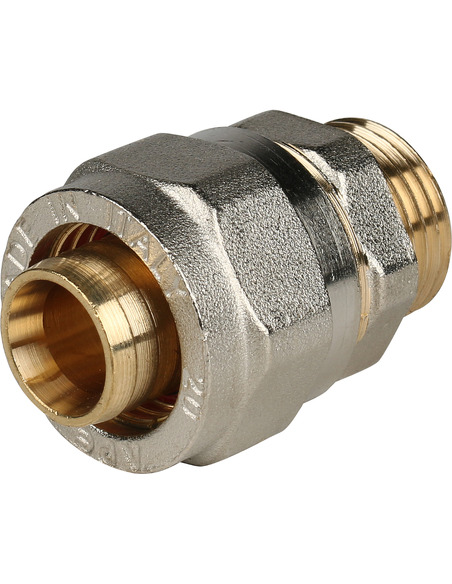 Переходник STOUT 20x1/2" НР для металлопластиковых труб обжим