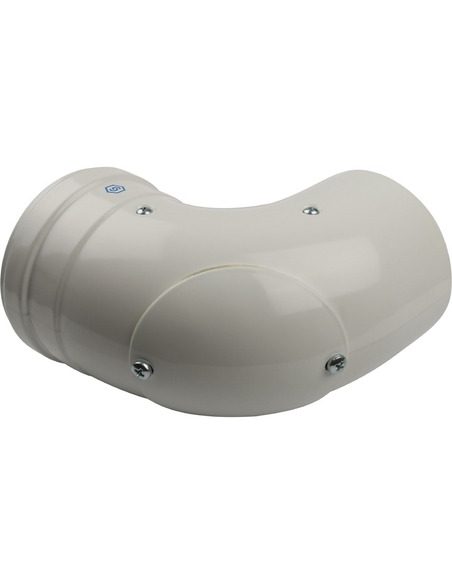 Отвод STOUT Ø60/100 - 90° п/м с инспекционным окном конденсац.