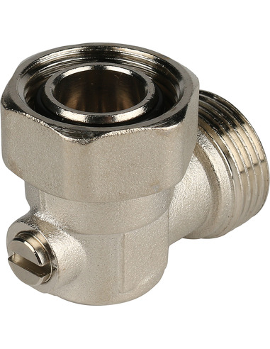 Узел нижнего подключения STOUT 3/4" раздельный, угловой