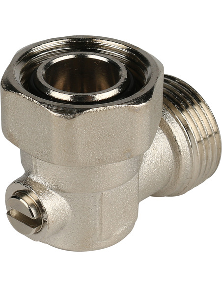 Узел нижнего подключения STOUT 3/4" раздельный, угловой