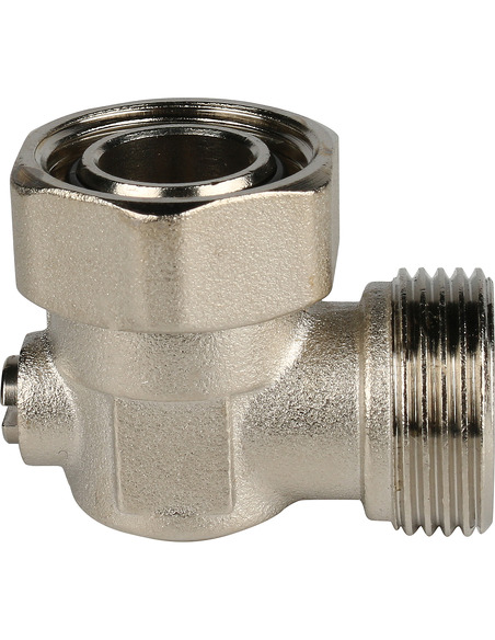 Узел нижнего подключения STOUT 3/4" раздельный, угловой