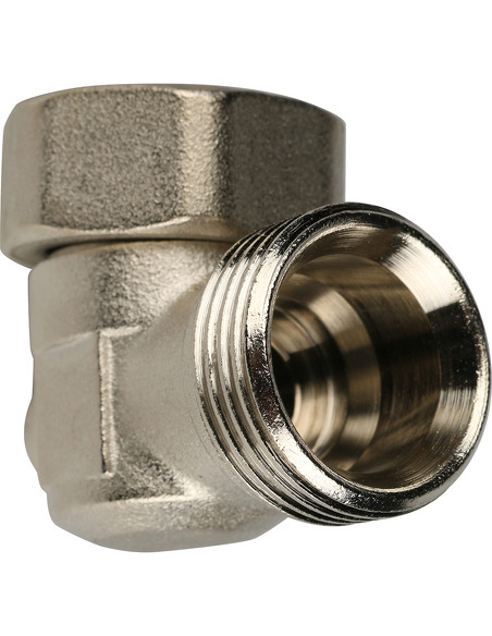 Узел нижнего подключения STOUT 3/4" раздельный, угловой