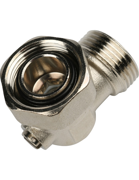 Узел нижнего подключения STOUT 3/4" раздельный, угловой