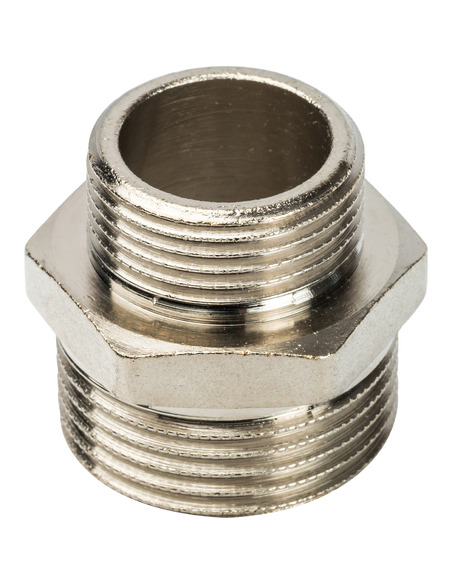 Ниппель переходной никелированный STOUT 1"х3/4" НР