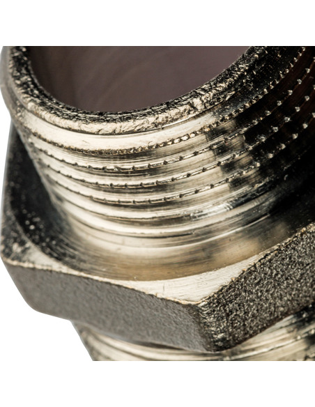 Ниппель переходной никелированный STOUT 1"х3/4" НР