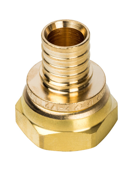 Переходник STOUT 16x1/2" ВР с накидной гайкой для труб из сшитого полиэтилена