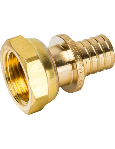 Переходник STOUT 16x1/2" ВР с накидной гайкой для труб из сшитого полиэтилена