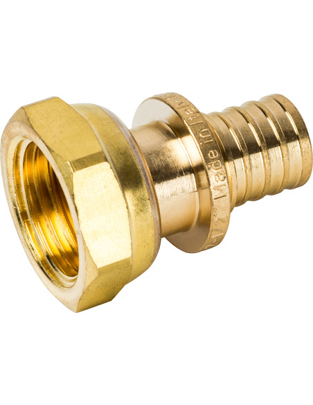 Переходник STOUT 16x1/2" ВР с накидной гайкой для труб из сшитого полиэтилена