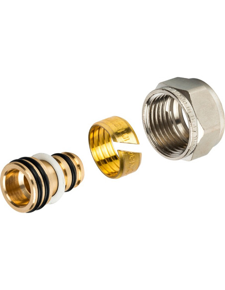 Фитинг компрессионный STOUT для труб PEX-AL-PEX 16х2,0х1/2"