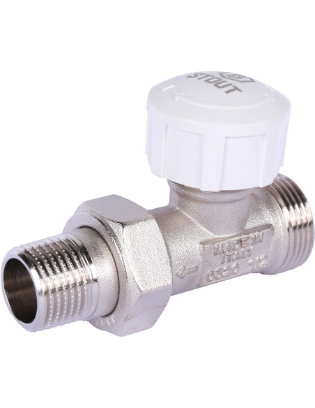 Клапан термостатический STOUT 1/2"х3/4" ЕК прямой