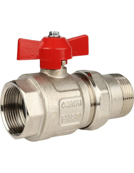 Кран шаровой ITAP IDEAL 098 1 1/4" со сгоном (бабочка) Кран шаровой ITAP IDEAL 098 1 1/4" со сгоном (бабочка)