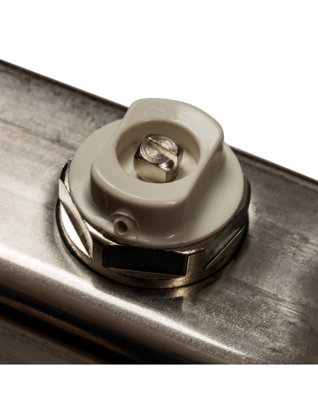 Коллектор STOUT из нержавеющей стали для радиаторной разводки 10 вых. с воздухоотводчиком