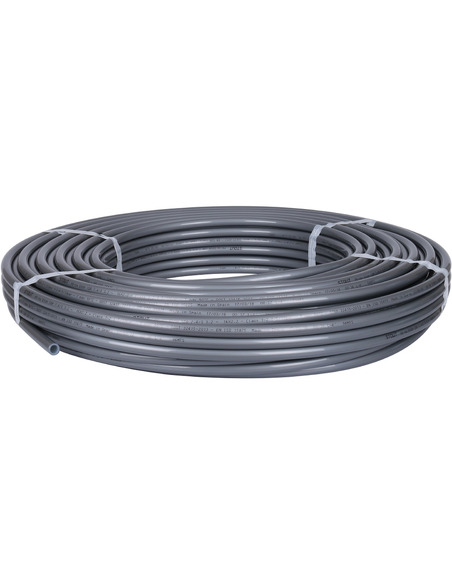 Труба из сшитого полиэтилена STOUT 16х2,2 PE-Xa/EVOH серая (бухта 100 м)