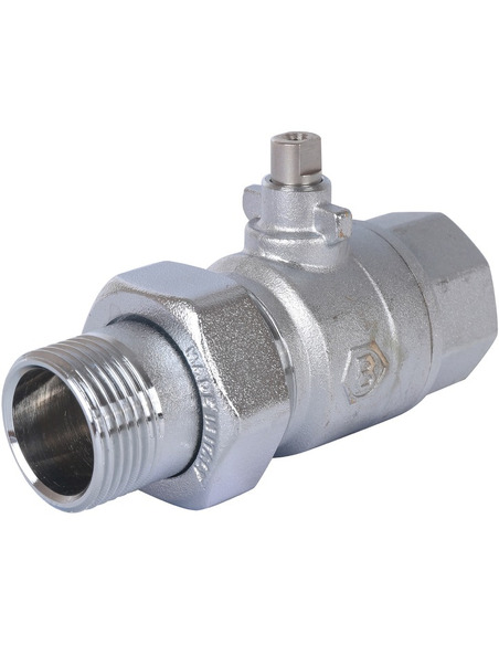 Кран шаровой STOUT 2-ходовой зональный 1" со сгоном