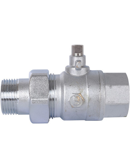 Кран шаровой STOUT 2-ходовой зональный 1" со сгоном