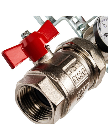 Коллектор STOUT из нержавеющей стали в сборе без расходомеров 2 вых.