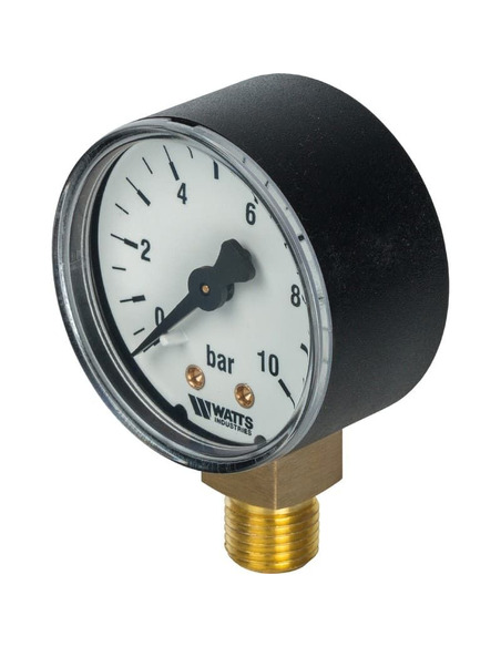 Манометр Watts F+R200 MRP 50 мм, 1/4", 0-10 бар, радиальный