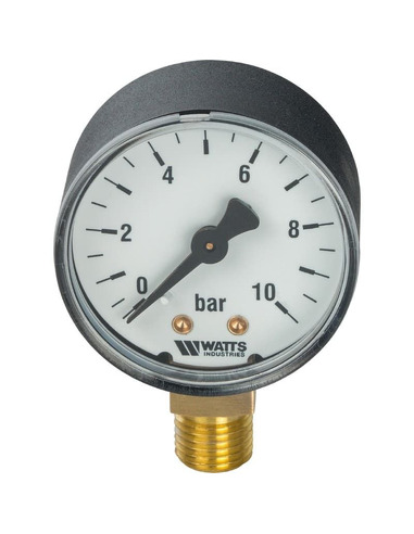 Манометр Watts F+R200 MRP 50 мм, 1/4", 0-10 бар, радиальный