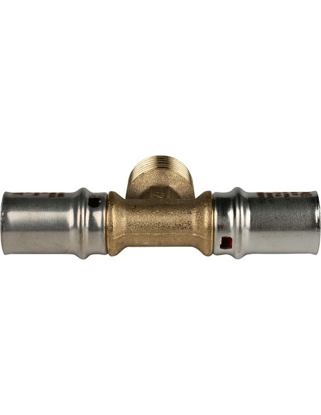 Тройник переходной STOUT 16x1/2"х16 НР для металлопластиковых труб пресс