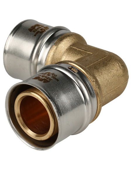 Угольник STOUT 32х90° для металлопластиковых труб пресс