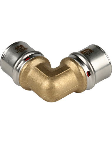 Угольник STOUT 32х90° для металлопластиковых труб пресс