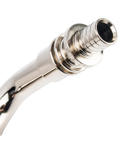 Трубка для подключения радиатора Г-образная STOUT 16/500 для труб из сшитого полиэтилена