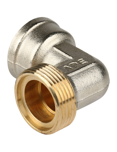 Угольник STOUT 20x1/2" ВР для металлопластиковых труб обжим