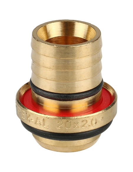 Угольник STOUT 20x1/2" ВР для металлопластиковых труб обжим