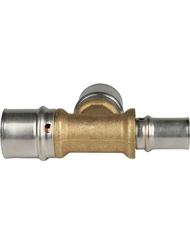 Тройник переходной STOUT 26x26x16 для металлопластиковых труб пресс