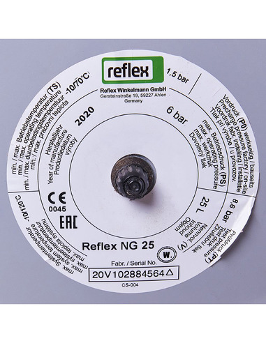 Расширительный бак Reflex NG 25, 6 бар