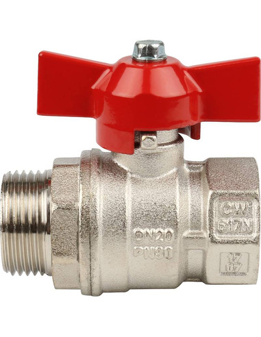 Кран шаровой STOUT стандартнопроходной 3/4" ВР-НР (бабочка)