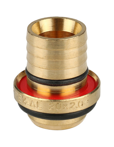 Тройник переходной STOUT 20x16x16 для металлопластиковых труб обжим