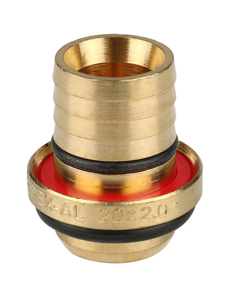 Тройник переходной STOUT 20x16x16 для металлопластиковых труб обжим